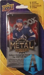 2021-22 Upper Deck NHL Metal Universe Trading Card Pack - Factory Sealed